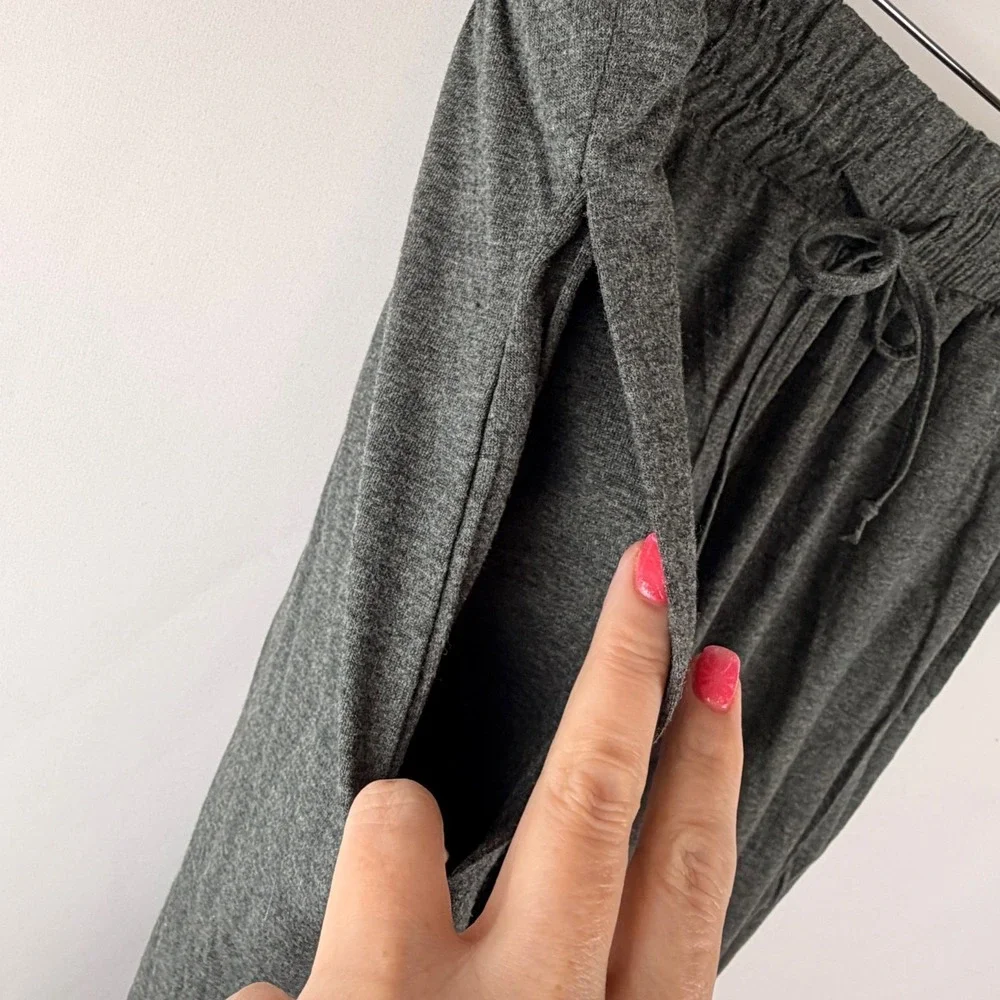 Blue Ice Premium Charcoal Gray Joggers Large Soft Lounge Athleisure‎ Y2K Relaxed